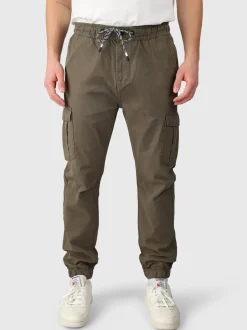 Lansons Heren Cargo Broek | Army Green