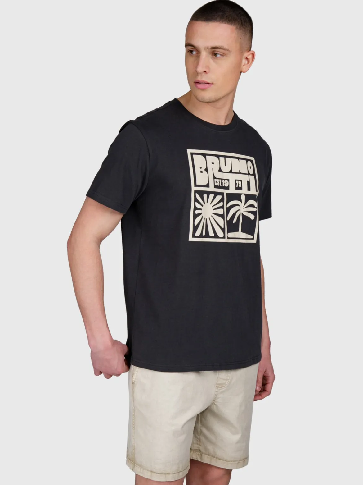 Leeway Men T-shirt | Zwart