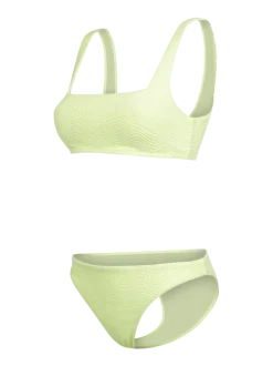 Lillio-Chevron Dames Bikini | Daiquiri Green