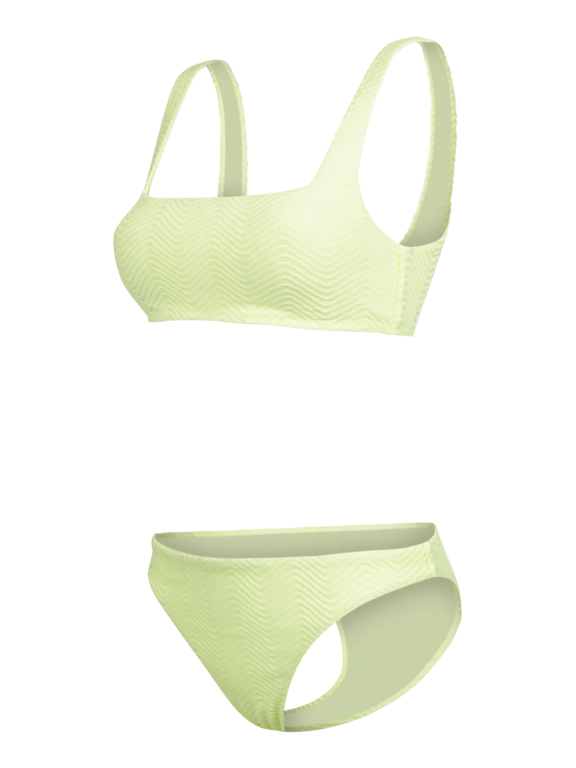 Lillio-Chevron Dames Bikini | Daiquiri Green