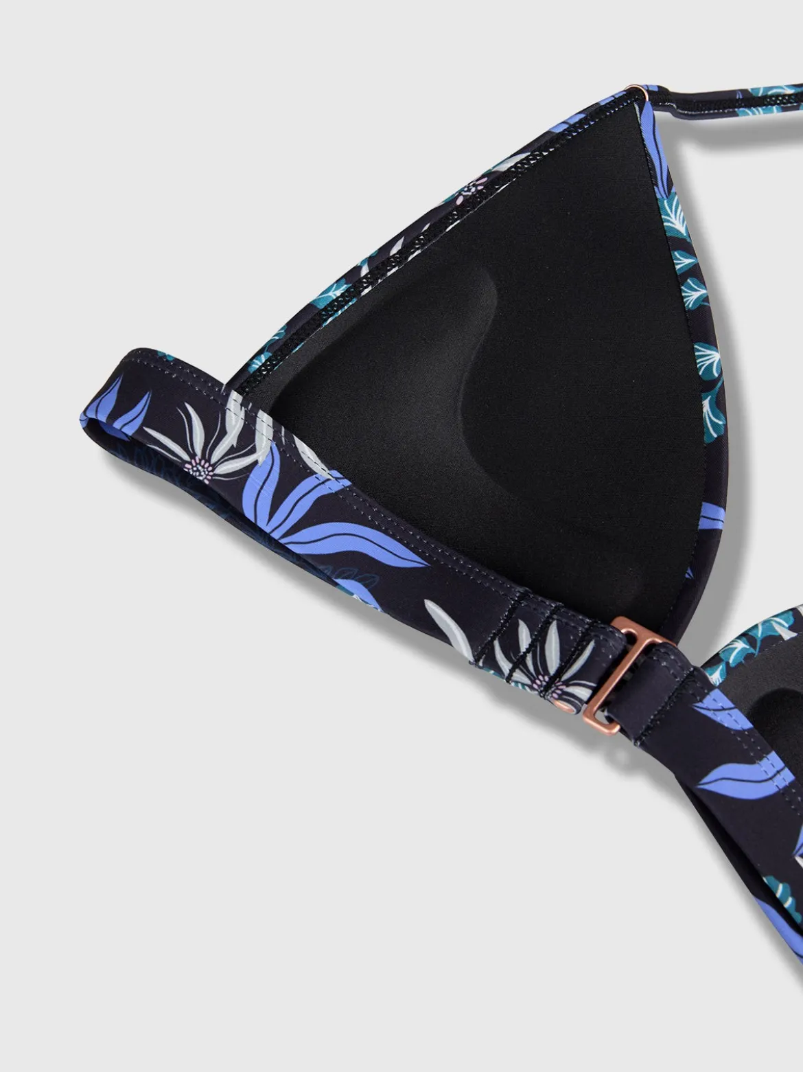 Lisselot-Print Dames Bikini Top | Zwart