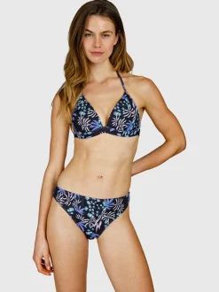 Lisselot-Print Dames Bikini Top | Zwart