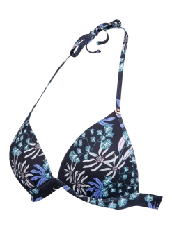 Lisselot-Print Dames Bikini Top | Zwart