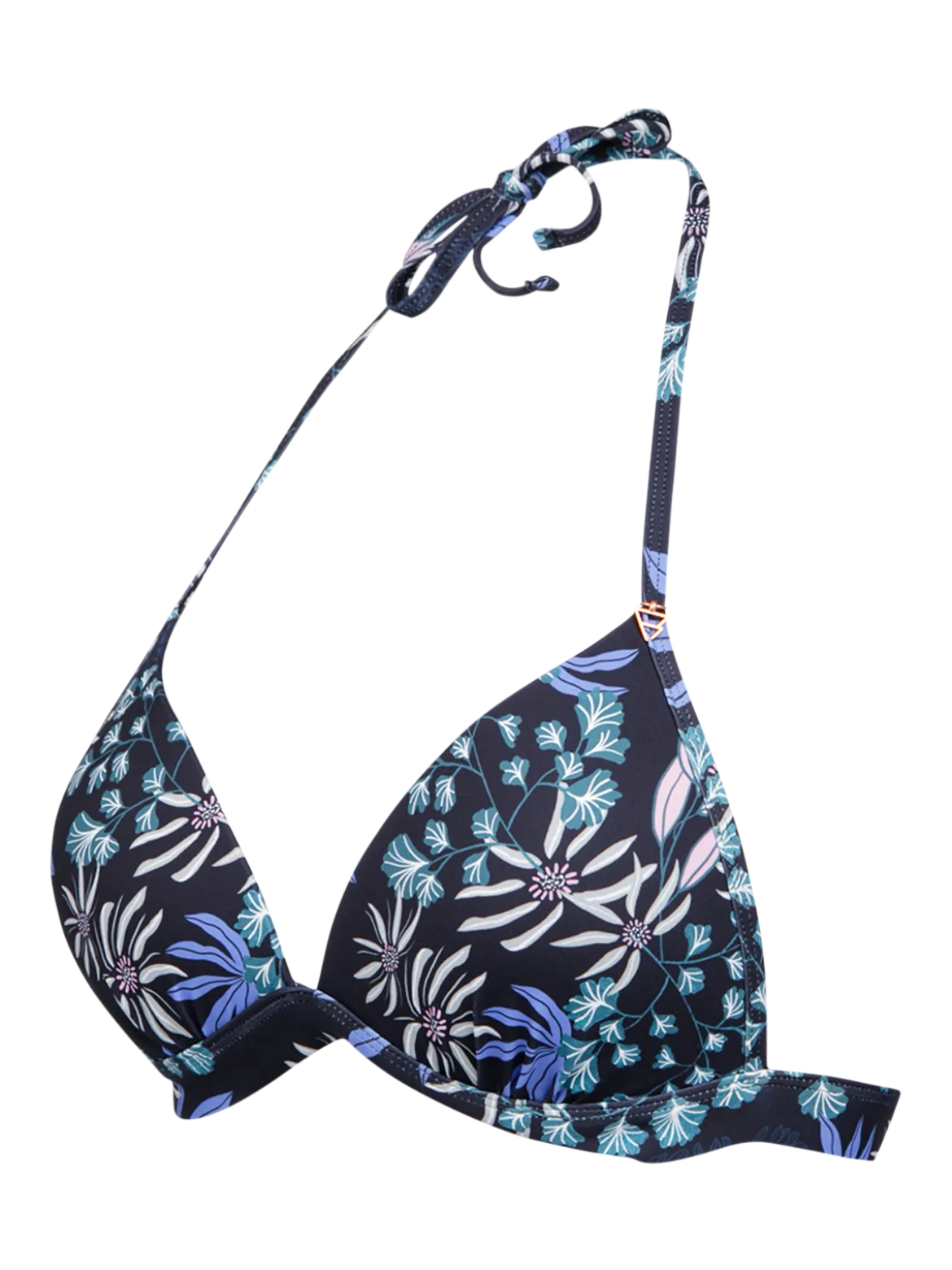 Lisselot-Print Dames Bikini Top | Zwart