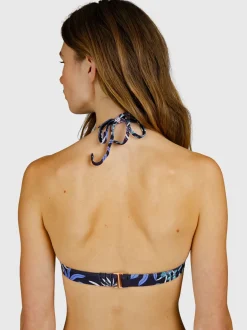 Lisselot-Print Dames Bikini Top | Zwart