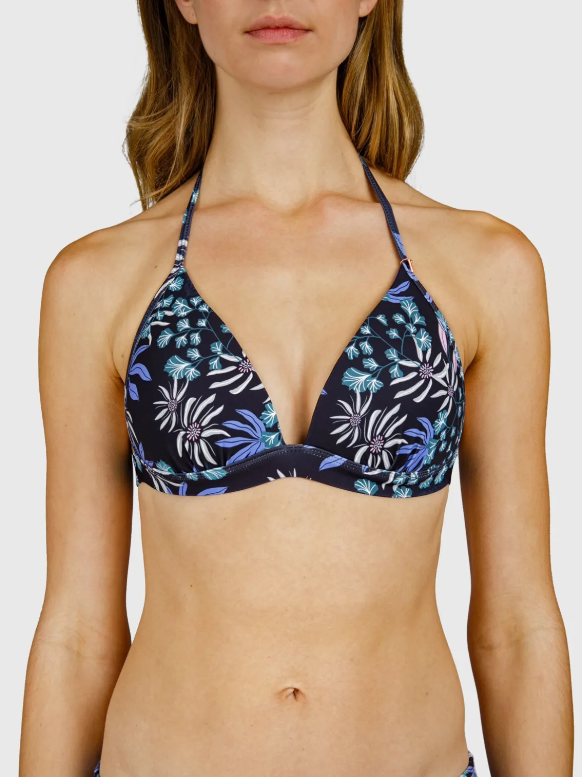 Lisselot-Print Dames Bikini Top | Zwart