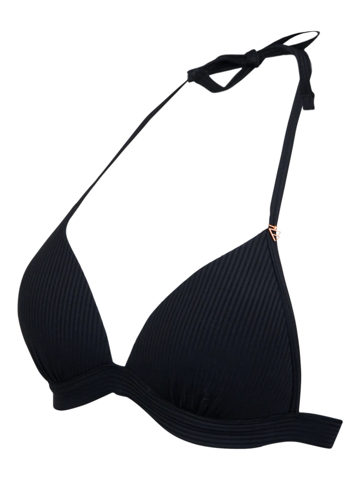 Lisselot-Rib Dames Bikini Top | Zwart