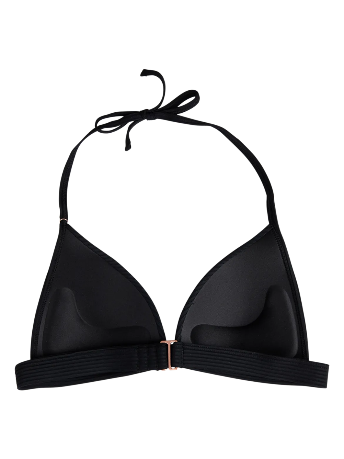 Lisselot-Rib Dames Bikini Top | Zwart