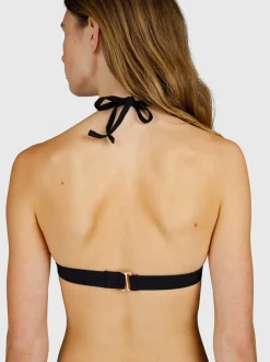 Lisselot-Rib Dames Bikini Top | Zwart