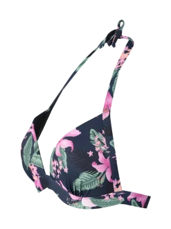 Lisselot-Tropicana Dames Halter Bikini Top | Indigo Blue