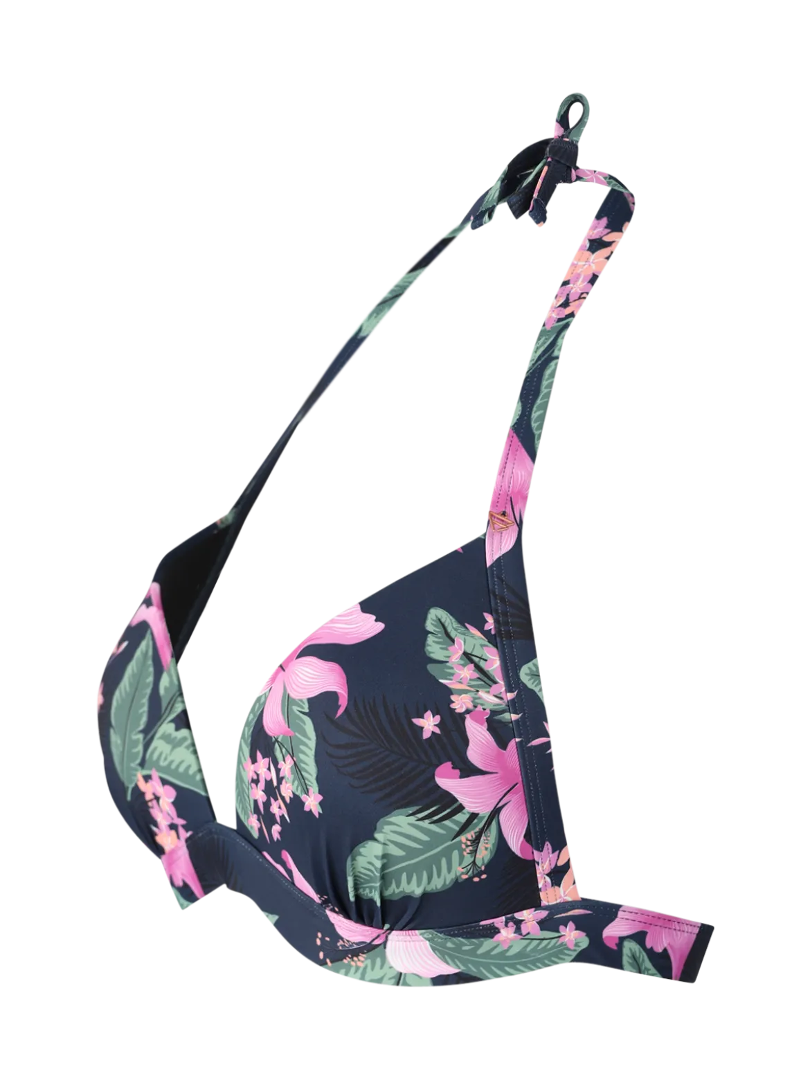 Lisselot-Tropicana Dames Halter Bikini Top | Indigo Blue