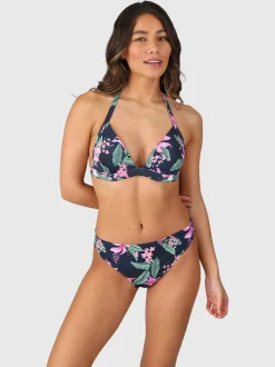 Lisselot-Tropicana Dames Halter Bikini Top | Indigo Blue