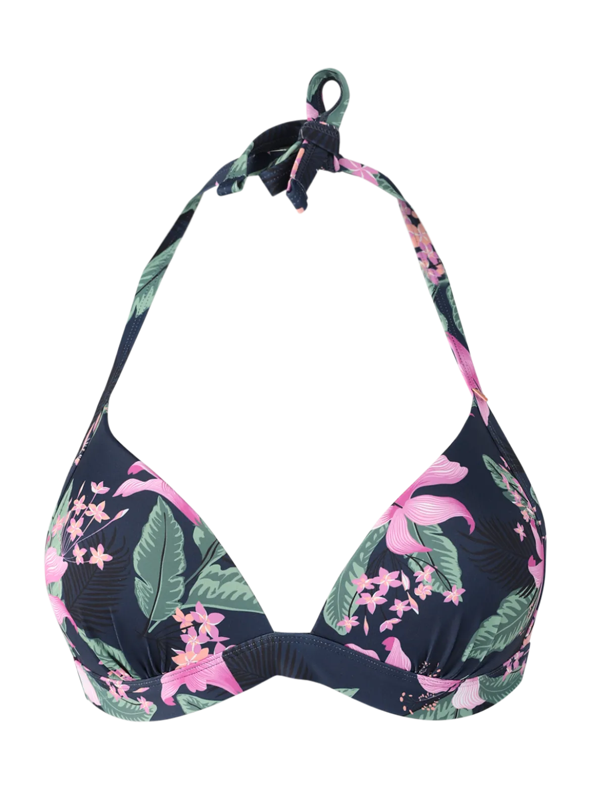 Lisselot-Tropicana Dames Halter Bikini Top | Indigo Blue