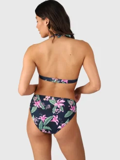 Lisselot-Tropicana Dames Halter Bikini Top | Indigo Blue