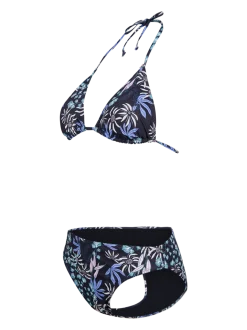 Lollypop-Print Dames Bikini | Zwart