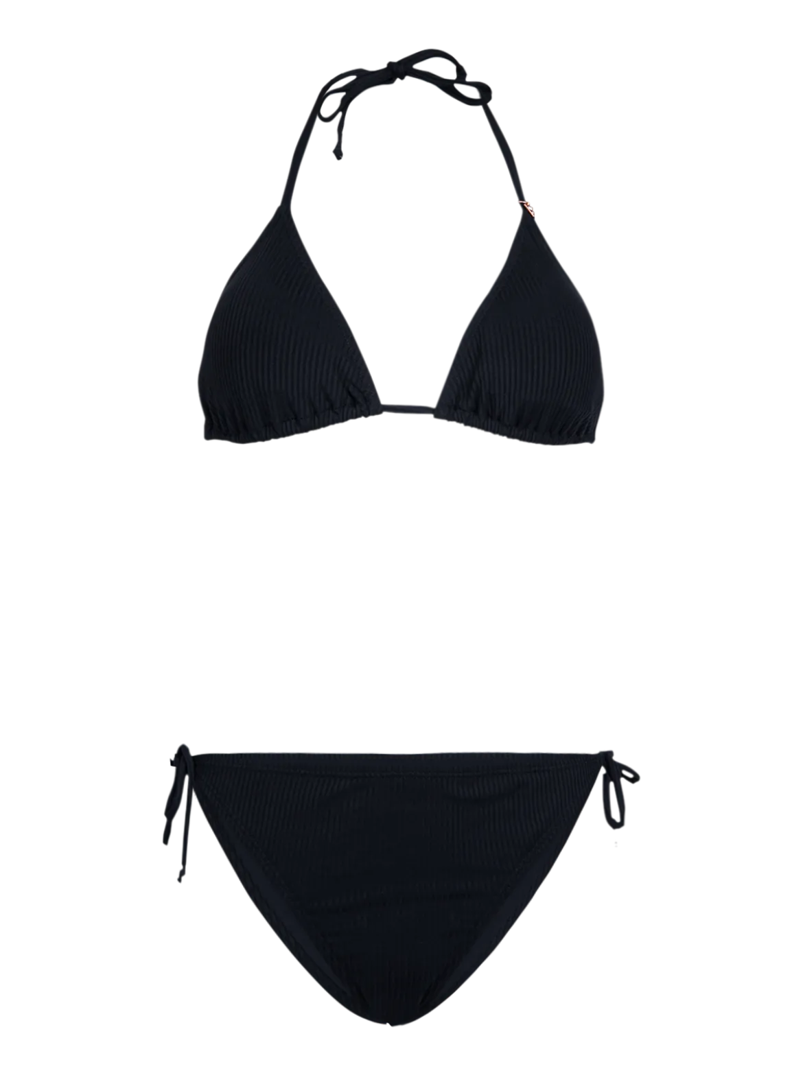 Lolly-Rib Dames Bikini | Zwart