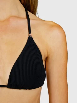 Lolly-Rib Dames Bikini | Zwart