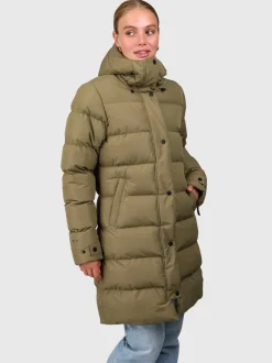 Madwell Dames Puffer Jas | Dusky Green