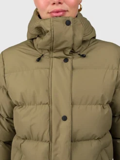 Madwell Dames Puffer Jas | Dusky Green