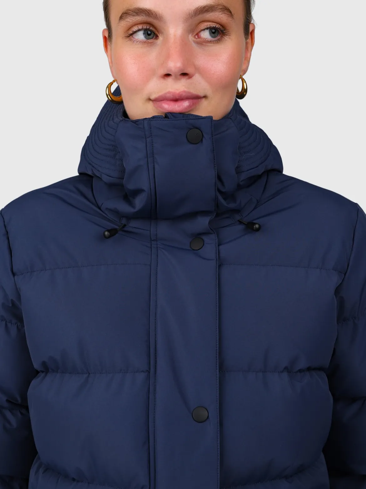 Madwell Dames Puffer Jas | Indigo Blue