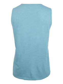 Malaku-Slub Heren Singlet | Adriatic Blue