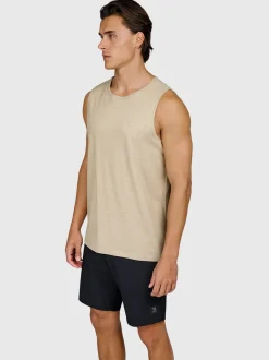 Malaku-Slub Heren Singlet | Chinchilla