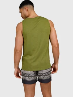 Malaku-Slub Heren Singlet | Mayfly