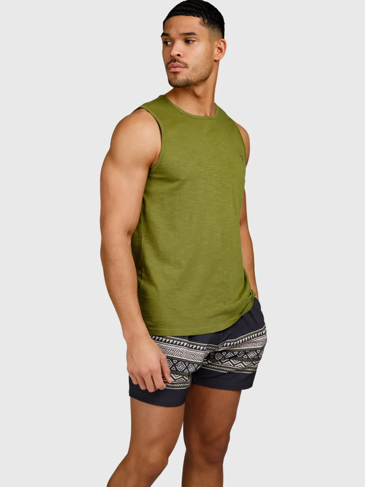 Malaku-Slub Heren Singlet | Mayfly