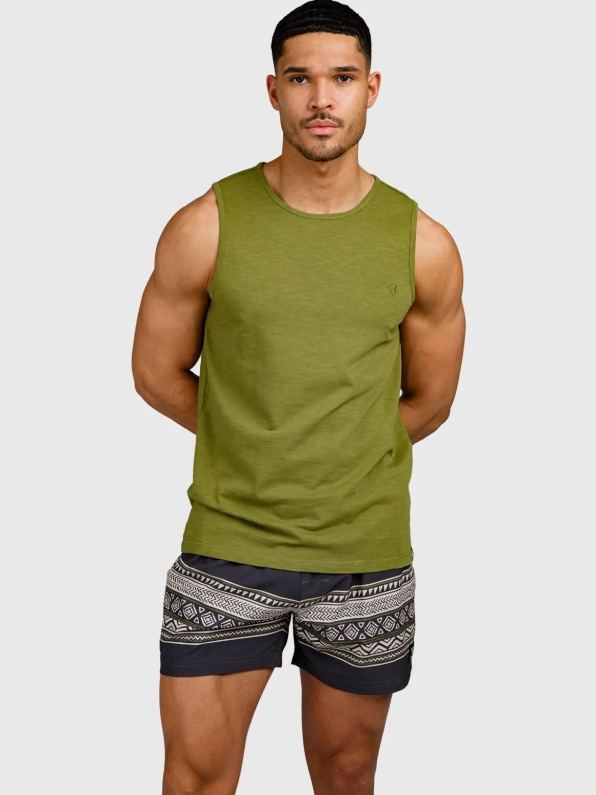 Malaku-Slub Heren Singlet | Mayfly