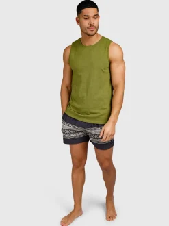 Malaku-Slub Heren Singlet | Mayfly