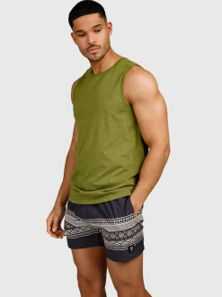Malaku-Slub Heren Singlet | Mayfly