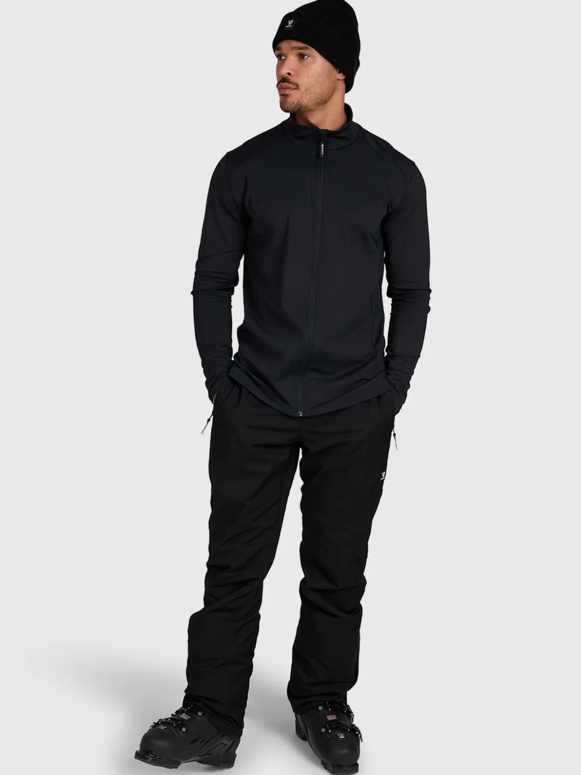 Mano-Zip Men Snow Fleece | Black