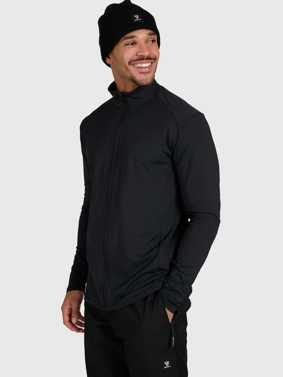 Mano-Zip Men Snow Fleece | Black