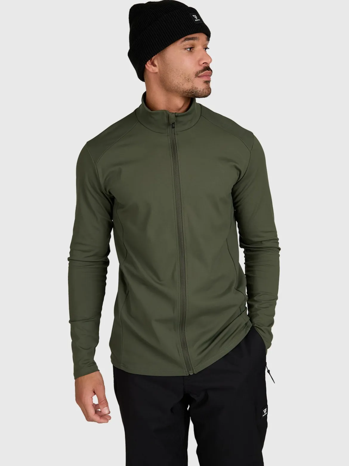 Mano-Zip Men Snow Fleece | Deep Green