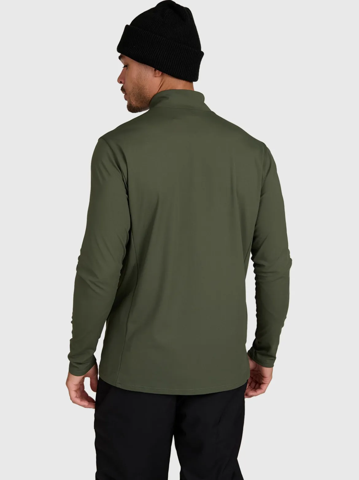 Mano-Zip Men Snow Fleece | Deep Green