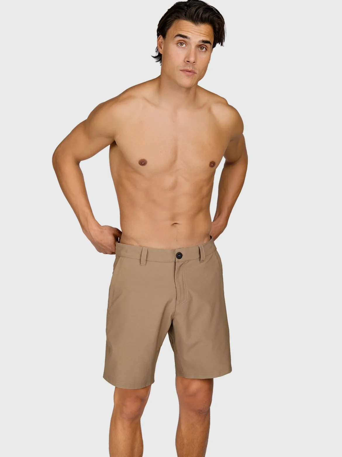 Marret Heren Hybrid Shorts | Shitake
