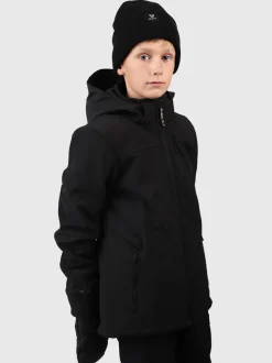 Marsaly-N Jongens Softshell Jas | Zwart