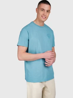 Mattey Heren T-shirt | Adriatic Blue