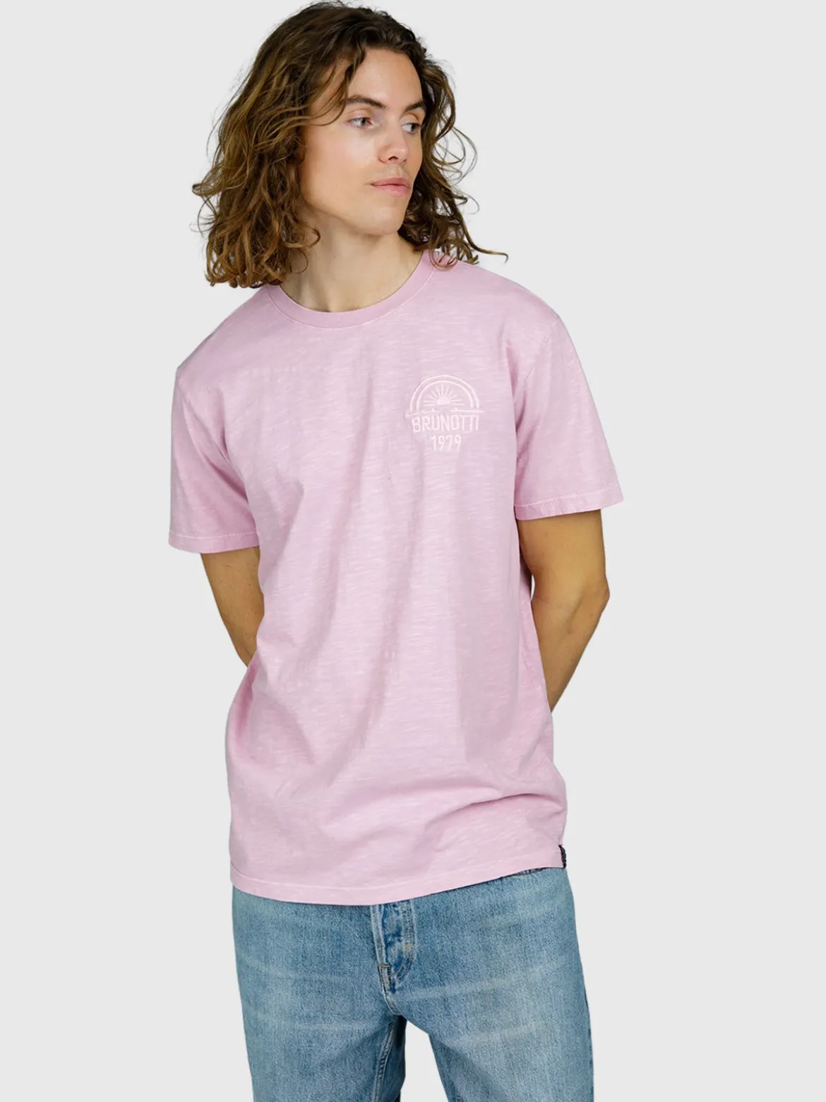 Mattey Heren T-shirt | Mauve Mist