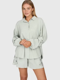 Maysa Dames Shirt | Aqua Grey
