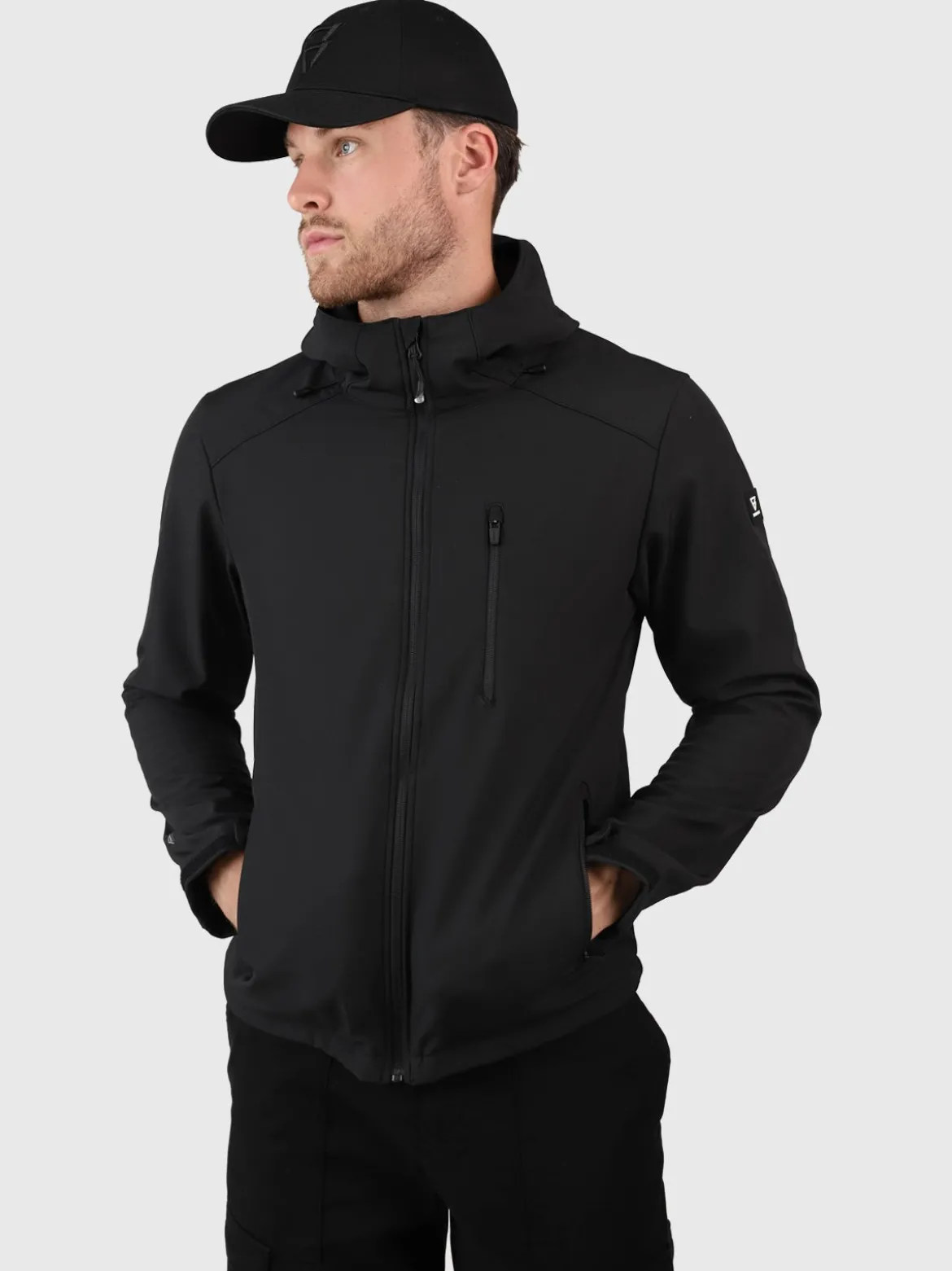 Mib-N Heren Softshell Jas | Zwart