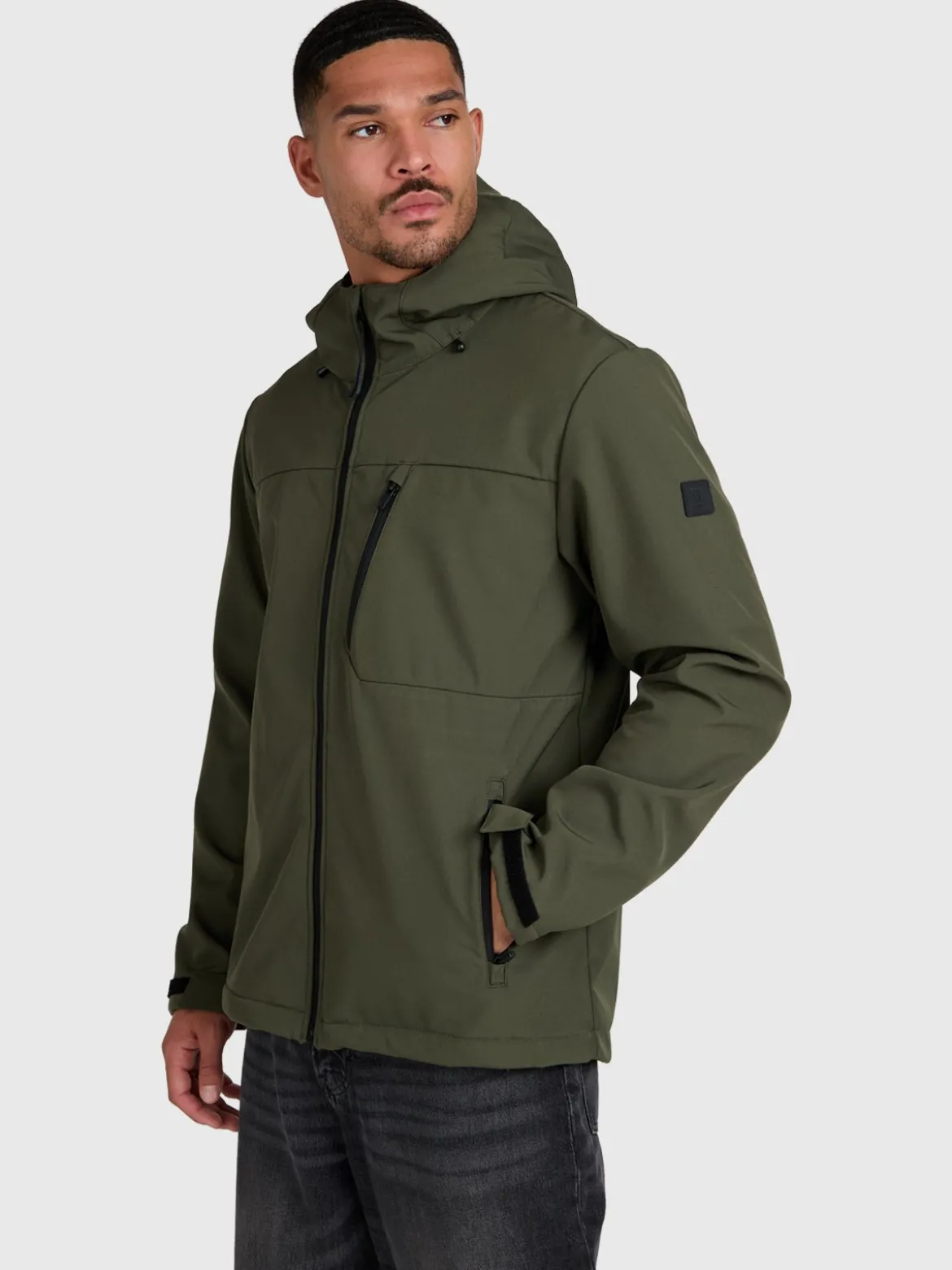 Mick Men Softshell Jacket | Deep Green