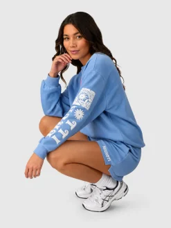 Milly Women Sweat Short | Bluebell