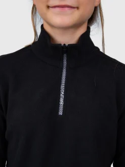 Mismy Girls Snow Fleece | Black
