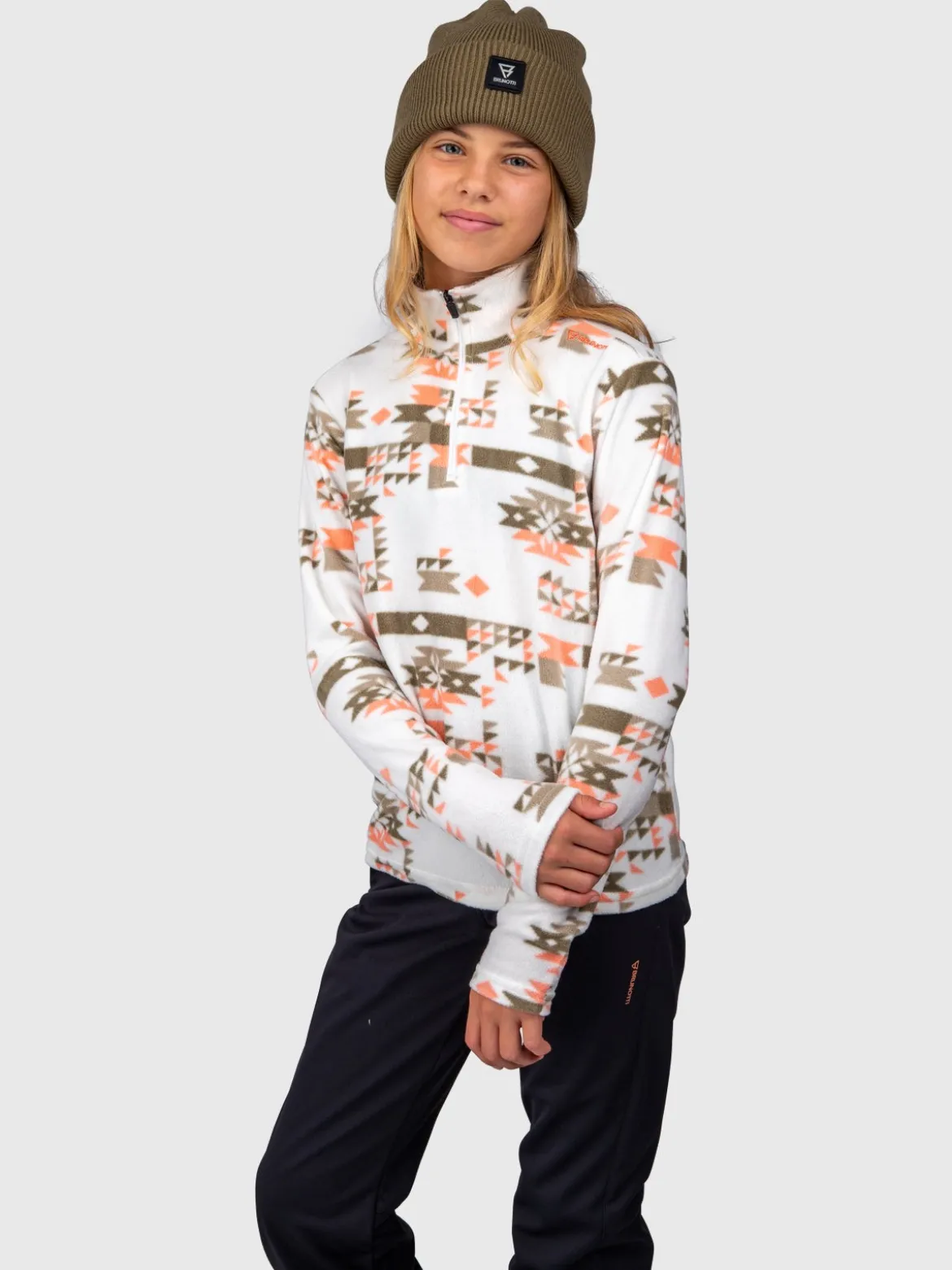 Mismy-Print Meisjes Fleece | Arctic Desert Flower