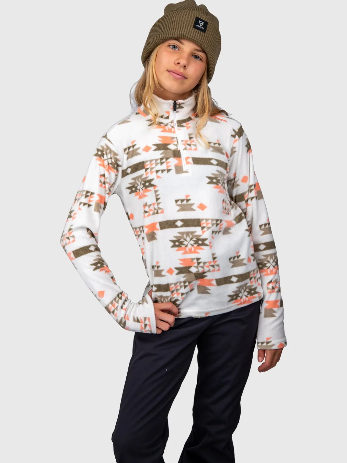 Mismy-Print Meisjes Fleece | Arctic Desert Flower
