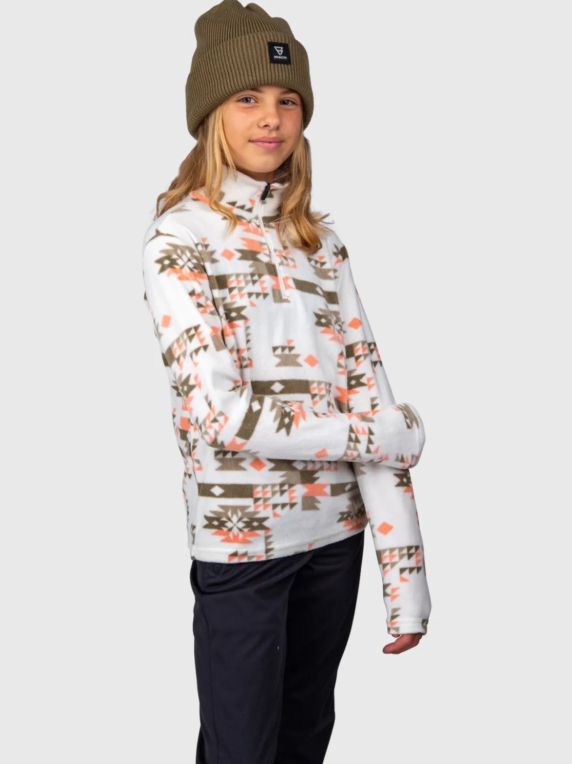 Mismy-Print Meisjes Fleece | Arctic Desert Flower