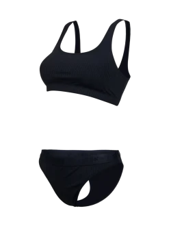 Mylara-Rib Dames Bikini | Zwart