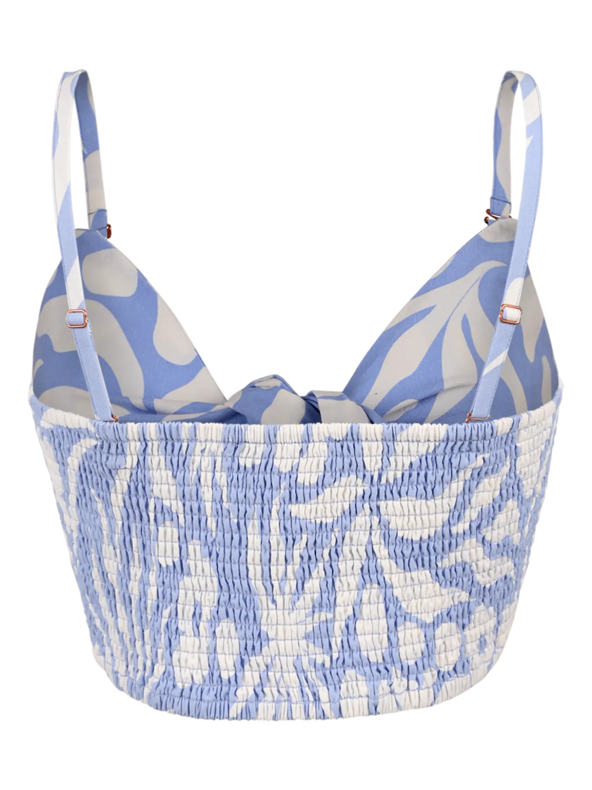 Nadine-Swirl Dames Top | Bluebell