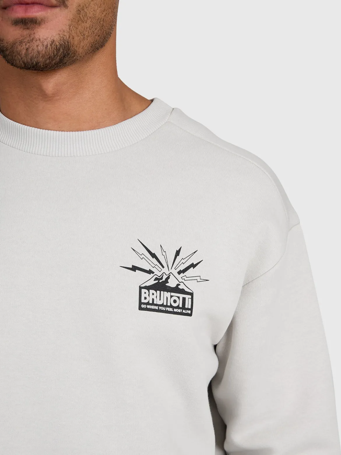 Naldo Men Sweater | Soft Grey